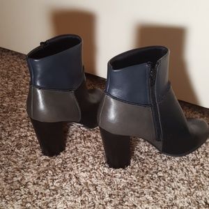 Chunk heel booties
